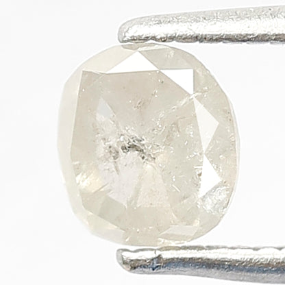 0.70 CT Salt and Pepper Cushion Shape Diamond, 5.40 x 5.00 mm Natural Gray Black Loose Ethical Diamond