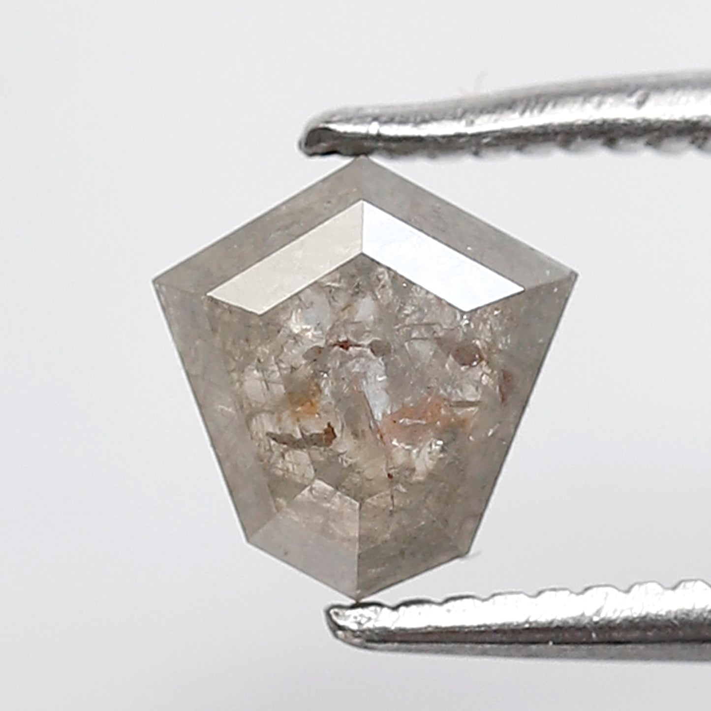 0.76 Ct 6 MM Kite Shape Natural Loose Diamond Grey Color Salt and pepper Diamond