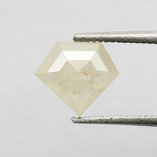 0.91 CT 6 MM Diamond Shape Rustic White Yellow Color Loose Natural Rustic Diamond For Engagement Ring
