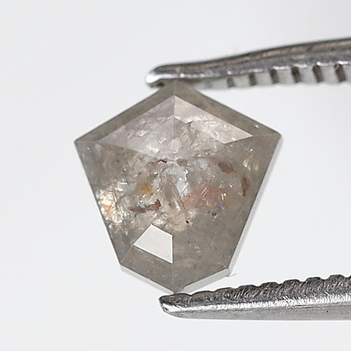 0.76 Ct 6 MM Kite Shape Natural Loose Diamond Grey Color Salt and pepper Diamond