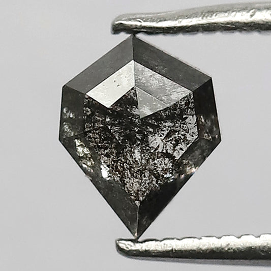 0.87 CT Geometric Shape Natural Grayish Black Salt and Pepper Diamond Perfect For Making Unique Pendants