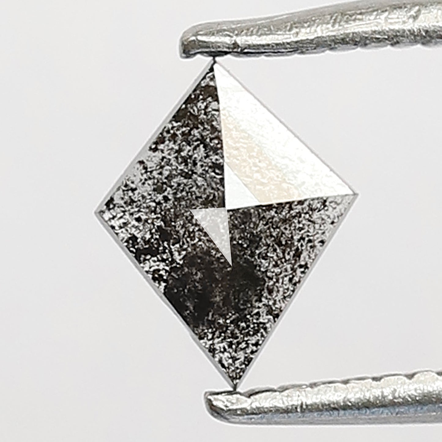 0.30 CT Kite Shape Loose Earth Mined Diamond, 6.5 mm Natural Salt and Pepper Diamond For Engagement Ring and Pendant