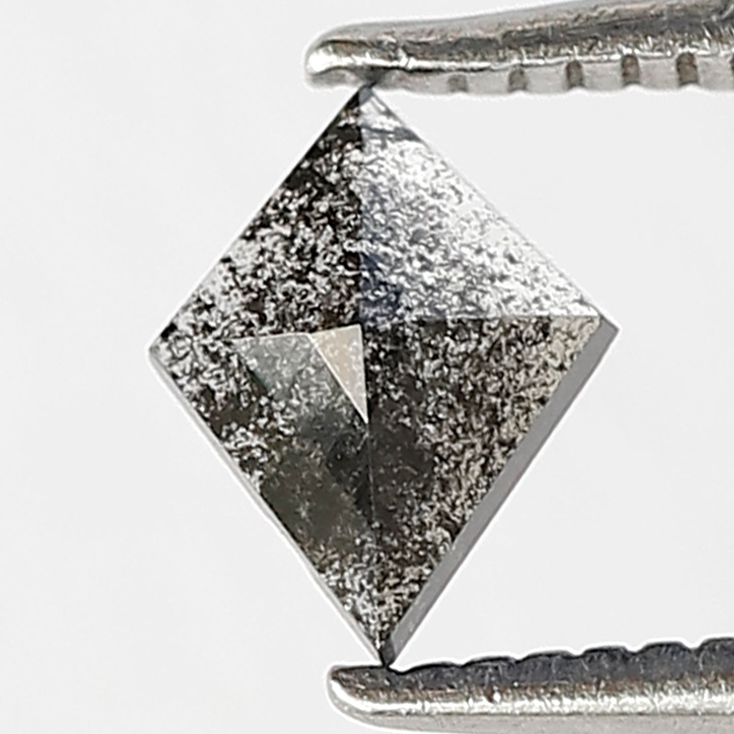0.30 CT Kite Shape Loose Earth Mined Diamond, 6.5 mm Natural Salt and Pepper Diamond For Engagement Ring and Pendant