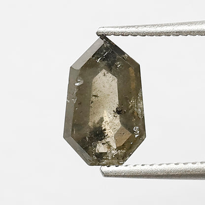 0.80 CT Elongated Shield Shape Diamond 7.60 mm Rustic Green Color Loose Natural Diamond For Ring