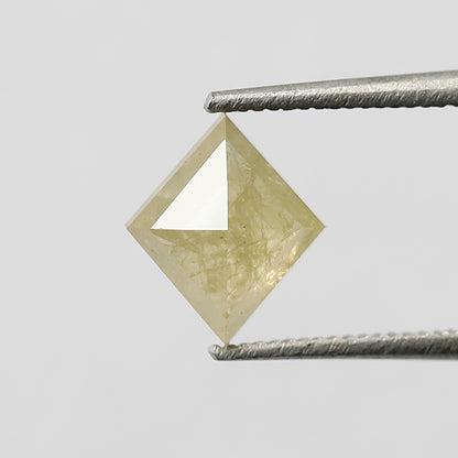 0.93 CT Kite Shape Loose Natural Diamond 7.50 MM Rustic Translucent Yellow Color Diamond For Jewelry