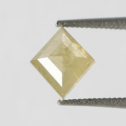 0.93 CT Kite Shape Loose Natural Diamond 7.50 MM Rustic Translucent Yellow Color Diamond For Jewelry