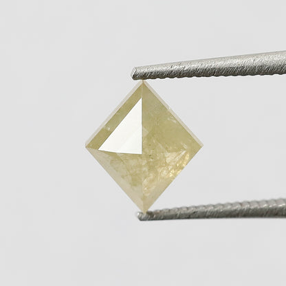0.93 CT Kite Shape Loose Natural Diamond 7.50 MM Rustic Translucent Yellow Color Diamond For Jewelry