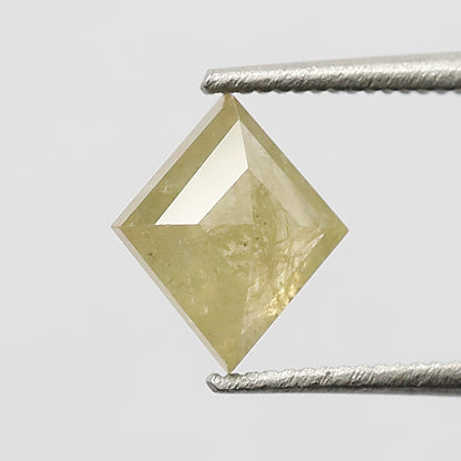 0.93 CT Kite Shape Loose Natural Diamond 7.50 MM Rustic Translucent Yellow Color Diamond For Jewelry