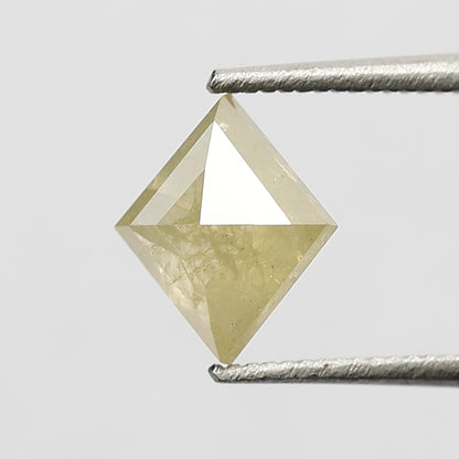 0.93 CT Kite Shape Loose Natural Diamond 7.50 MM Rustic Translucent Yellow Color Diamond For Jewelry