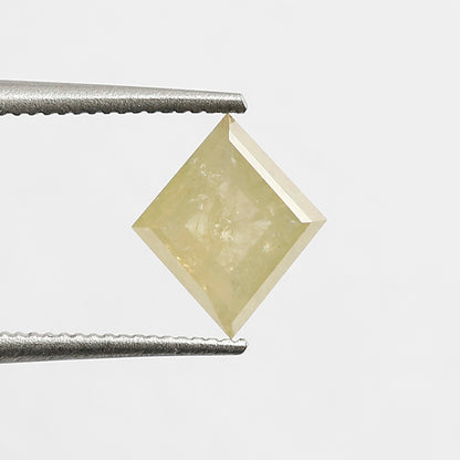 0.93 CT Kite Shape Loose Natural Diamond 7.50 MM Rustic Translucent Yellow Color Diamond For Jewelry