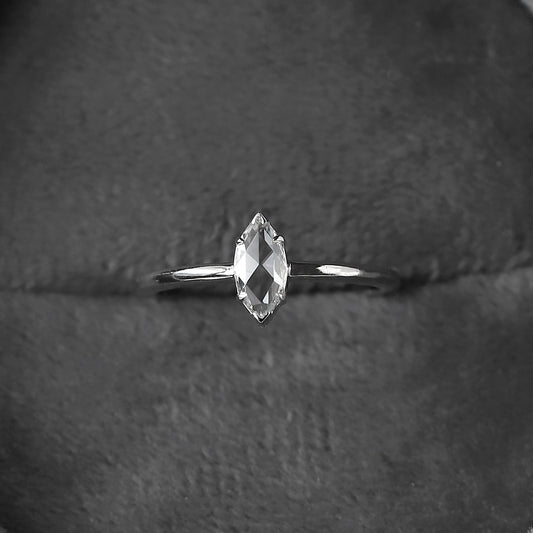 marquise rose cut diamond ring