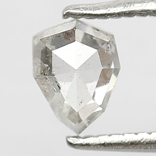 0.53 CT Natural Grayish Black Translucent Geometric Shape Loose Salt and Pepper Diamond Perfect For Making Shining Bridal Jewelry
