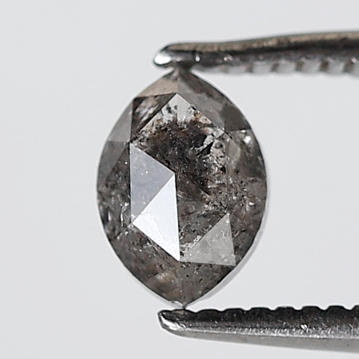 0.69 Ct Marquise Shape Salt and Pepper Diamond 6 MM Grey Black Color Natural Loose Diamond