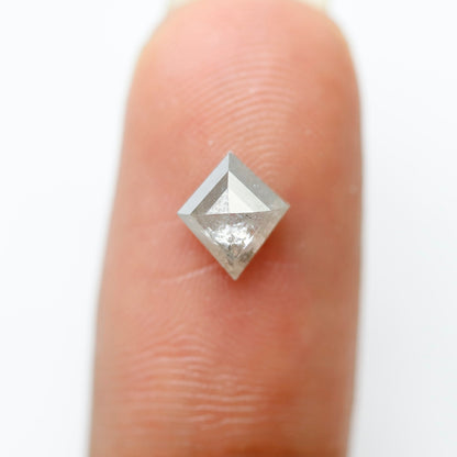 1.02 Ct Natural Kite Shape Diamond, Misty White Salt and Pepper Loose Diamond, Conflict Free Stone for Ring
