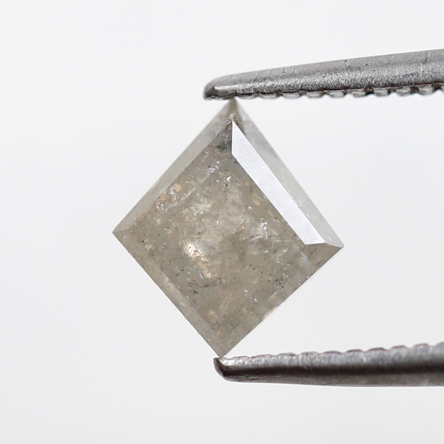 1.02 Ct Natural Kite Shape Diamond, Misty White Salt and Pepper Loose Diamond, Conflict Free Stone for Ring