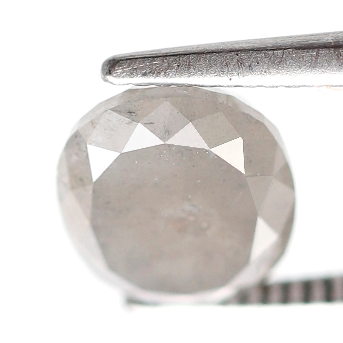 2.25 Ct Natural Oval Diamond, Grayish Salt and Pepper Loose Diamond, 8.00 mm Ethical Engagement Ring Stone