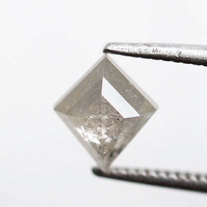 1.02 Ct Natural Kite Shape Diamond, Misty White Salt and Pepper Loose Diamond, Conflict Free Stone for Ring