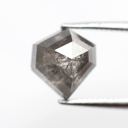 2.52 CT Geometric cut Natural Earth Mined Diamond, 8.60 x 7.80 mm Loose Salt and Pepper Diamond