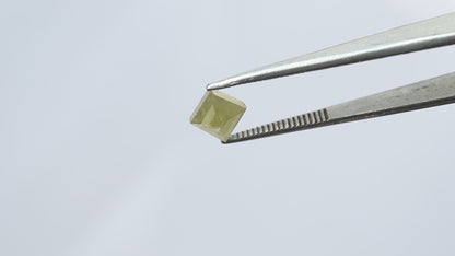 0.95 CT 8 X 7.1 MM Greenish Yellow Color Kite Shape Shining Natural Rustic Diamond