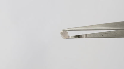 0.98 CT Elongated Faceted Hexagon shape Natural Loose Diamond, 7 mm Fancy Mystic White color Salt and Pepper for custom Diamond Wedding Ring