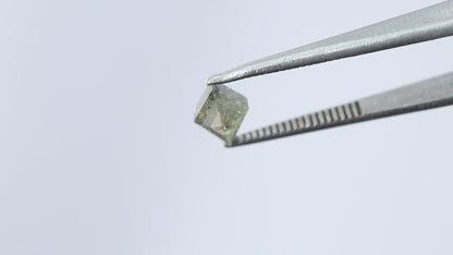 0.79 CT Gorgeous Yellowish Grey Color Long Kite Shape Salt and Pepper Diamond