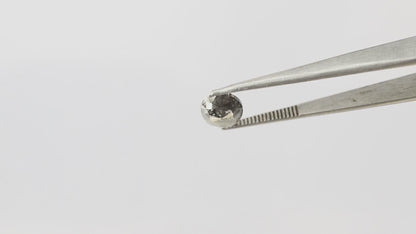 1.16 Ct Oval Salt and Pepper Diamond | Blackish Grey Multi Faceted Fancy Half Cut Loose Diamond for Engagement Ring