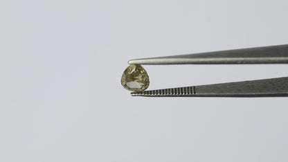 1.02 CT Natural Loose 8 MM Beautiful Greenish Pear Shape Rose Cut Fully Polished Conflict Free Diamond Perfect for Making Engagement ring