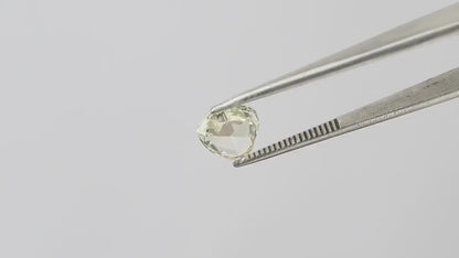 1.07 Carat Heart 7.5 mm VVS clarity Yellow Heart shape for Vintage Ring