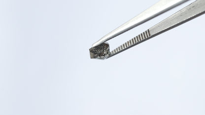 0.63 CT 5 MM Geometric Shape Brown Black Color Salt and Pepper Loose Diamond