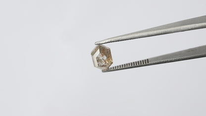 1.45 CT Charming Fancy Red Gorgeous Hexagon Shape Fully Polished Loose Rustic Natural Translucent Diamond Ideal For Making Proposal Ring