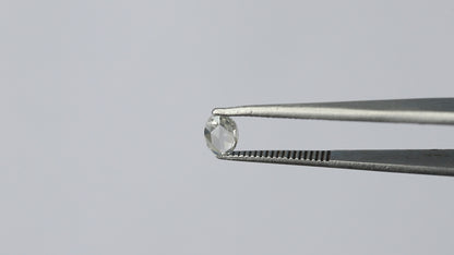 0.27 CT Eye Clean SI Clarity Fancy Grey Color Fully Polished Oval Shape 5 mm Rose Cut Diamond Made For Beautiful Custom Engagement Ring