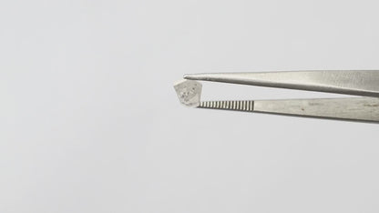 1.50 CT Fancy White Shining Faceted Modified Shape Natural Loose Salt and Pepper Conflict Free Diamond ideal for making Halo Engagement ring