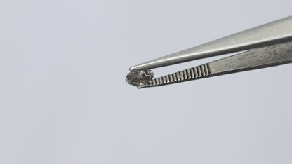 0.46 CT  Grayish Black 4.90 mm Round Brilliant Cut Natural Salt and Pepper Diamond Ideal For Making Pron Setting Halo Ring