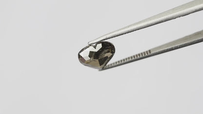 1.82 CT Heart shaped brown color rose cut diamond salt and pepper diamond loose antique faceted Heart cut diamond Gift for Her