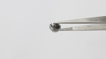 3.98 Ct Oval Cut Black Diamond | 10.50 mm Loose Diamond for Engagement or Proposal Ring