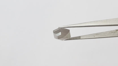 6.65 Ct Natural Grayish Diamond | Hexagon Shape Salt & Pepper Conflict Free Loose Diamond