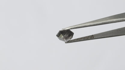 Natural Loose Modified cut Salt and Pepper Diamond, 1.32 CT Grayish Black Earth Mined Diamond For Unique Jewelry